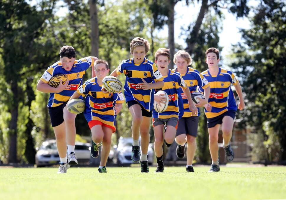 The Scots School’s Sabastian Bolden, 15, Jacob Delbridge, 13, Eddy Ziebarth, 13, Henry Bouffler, 13, Flynn Bowker, 15, and Sam Severin, 14, are taking part in a rugby 7’s tournament this weekend. Picture: JOHN RUSSELL