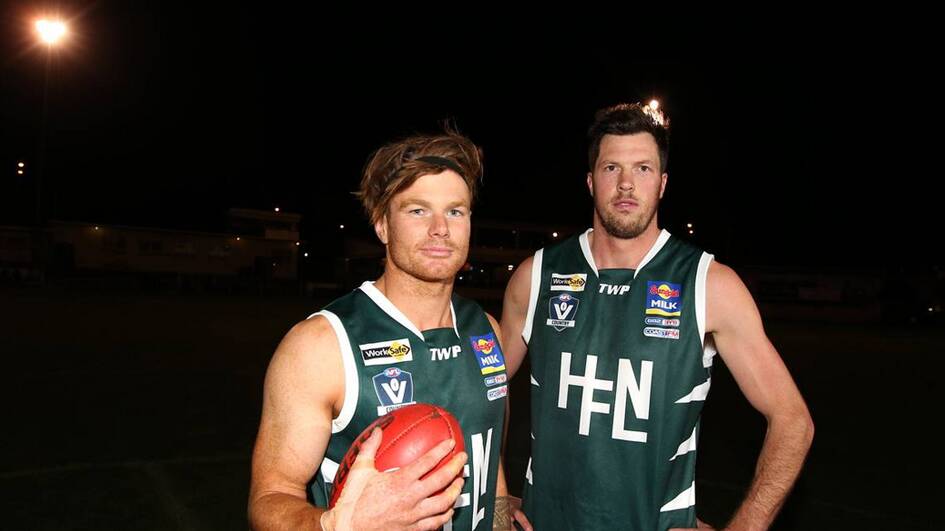 Hampden interleague captain Isaac Templeton and assistant Paul Hinkley. Picture: DAMIAN WHITE