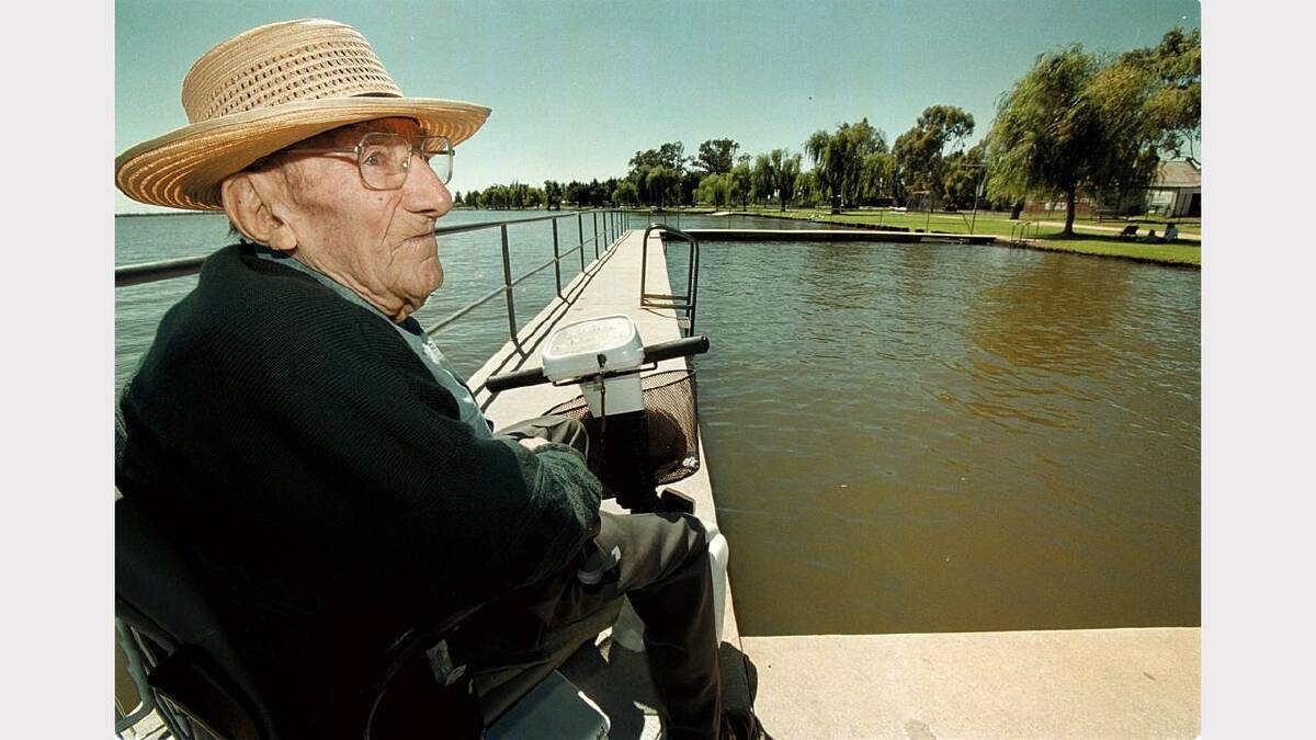 Lake Mulwala foreshore dispute - Jack Lawless,93 , one of the original founders of the lake foreshore. Picture: CHRIS McCORMACK