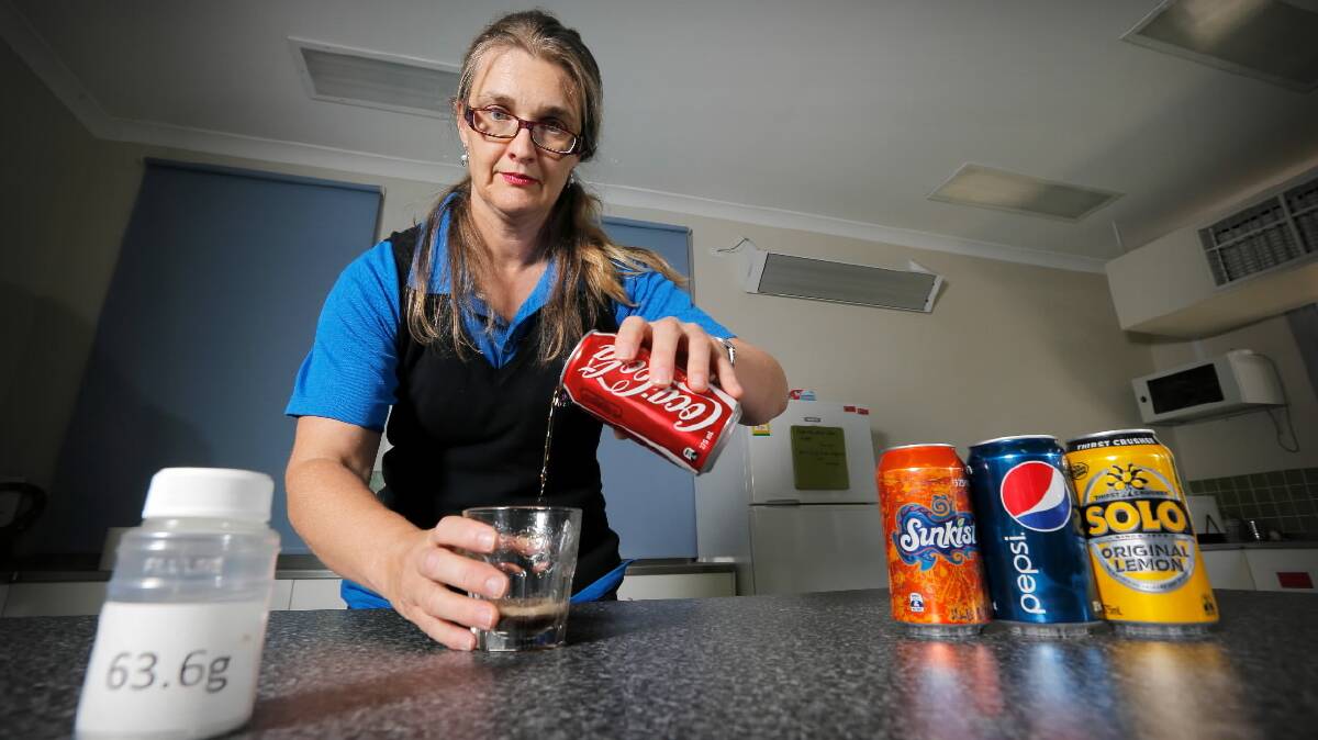 Border dietitian Kerryn O’Brien supports the ACT government proposal to ban soft drinks from sale in school canteens. Picture: TARA GOONAN