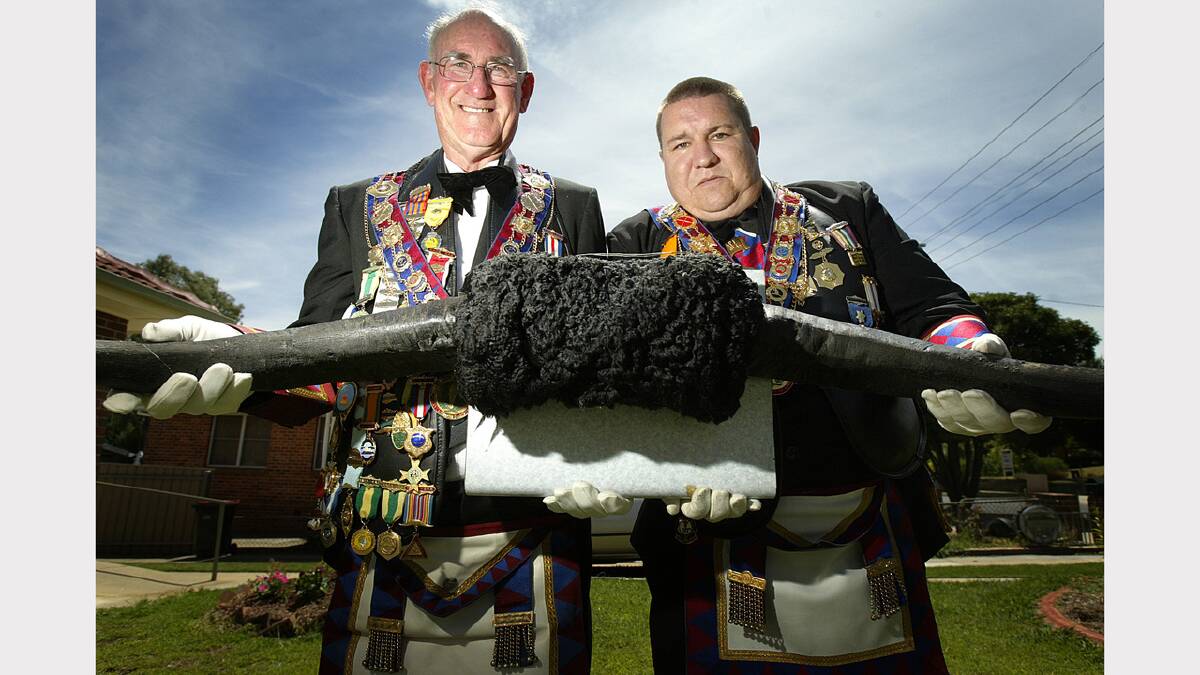 Harold Byrnes and Robert Spurr are looking to gain more members to the Royal order of Buffalo. Picture: SIMON GROVES
