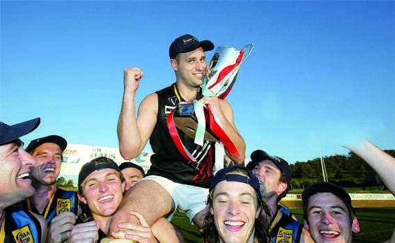Darryn McKimmie will best be remembered for kicking the winning goal against Myrtleford after the siren in the Panthers’ 2005 flag.