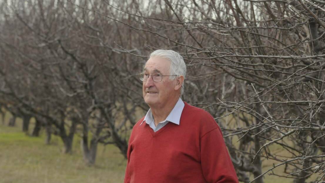 MIXED FEELINGS: Third-generation farmer Lee Rayner says it was a difficult decision to sell his property Appleton Orchard to make way for Bathurst’s second racetrack. Photo: CHRIS SEABROOK