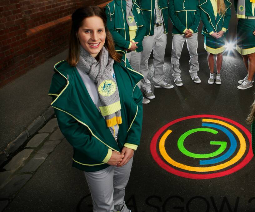 Belinda Hocking at the Commonwealth Games team uniform launch. 