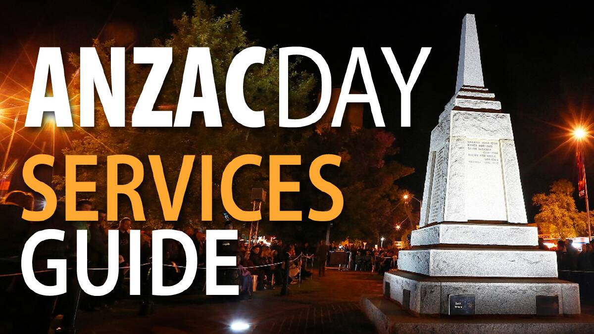 2014 ANZAC DAY SERVICES GUIDE