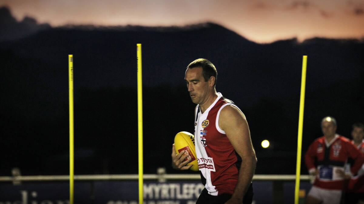 Scott Lucas will play with Myrtleford this weekend. Pictures: DYLAN ROBINSON