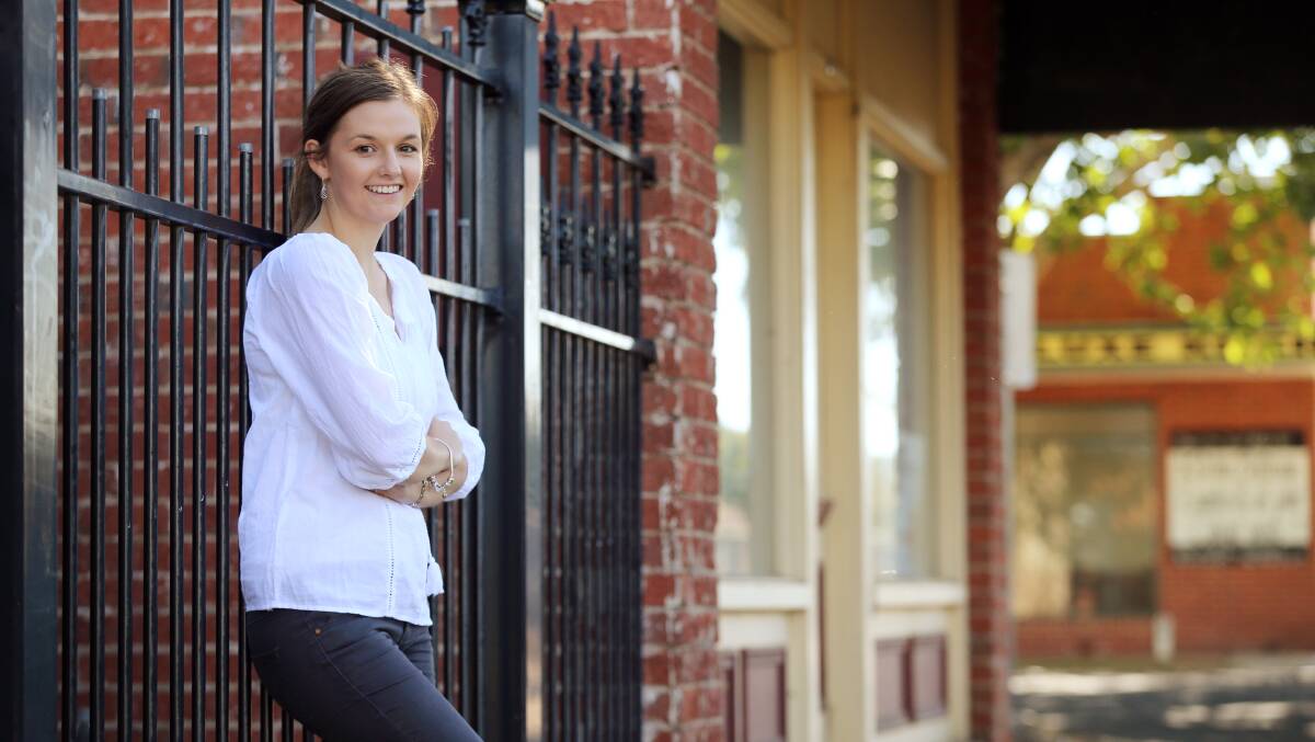 Caitlyn Hoggan is monitoring a program designed to prevent domestic violence. Picture: John RUSSELL
