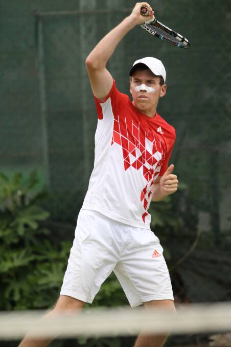 Echuca's Regan More, 17, his first round in qualifiers for the Australian Money Tournament. 