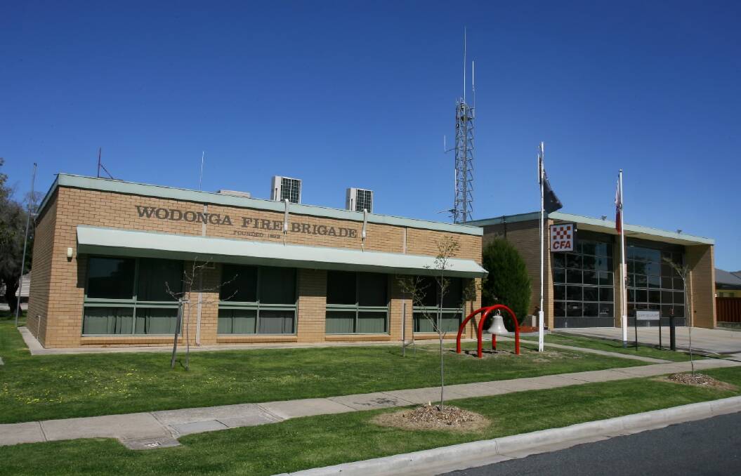 The present Wodonga fire station in Stanley Street.