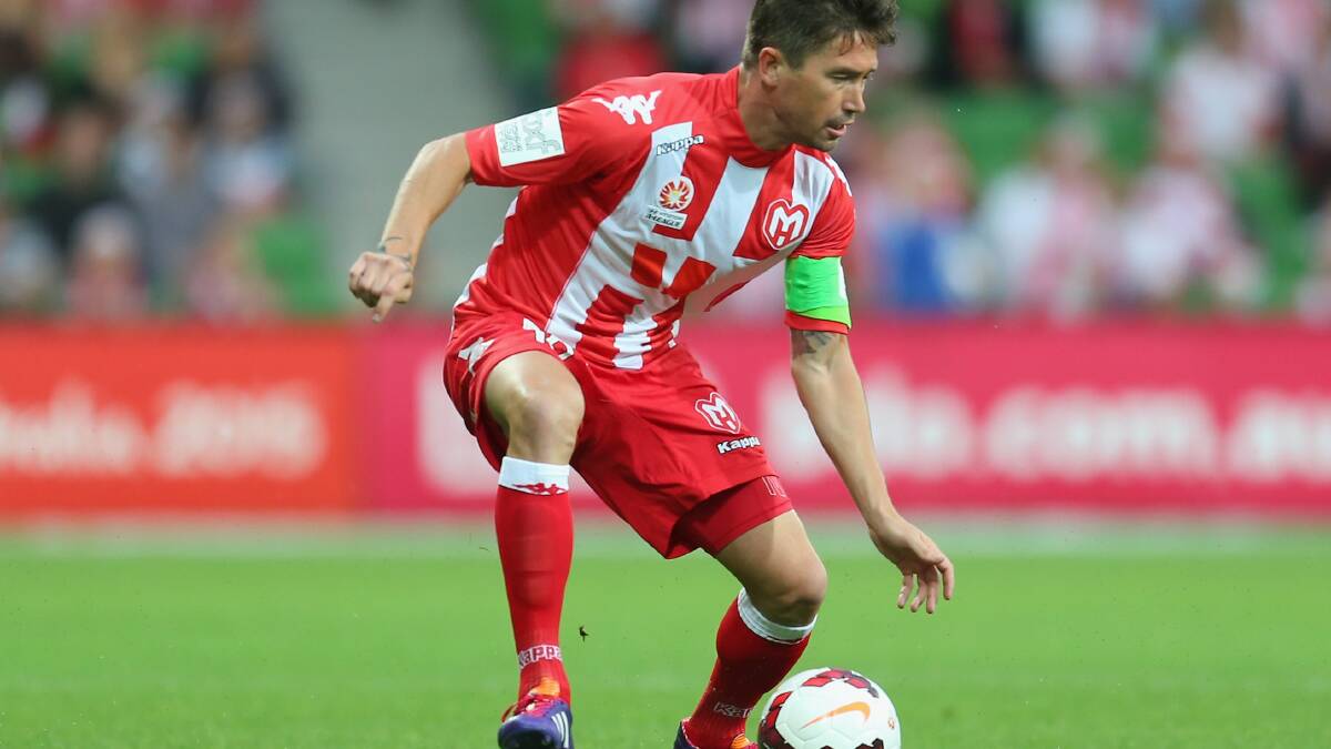  Harry Kewell of the Heart controls the ball during the round 11 A-League match between Melbourne Heart and Melbourne Victory. Picture: GETTY IMAGES