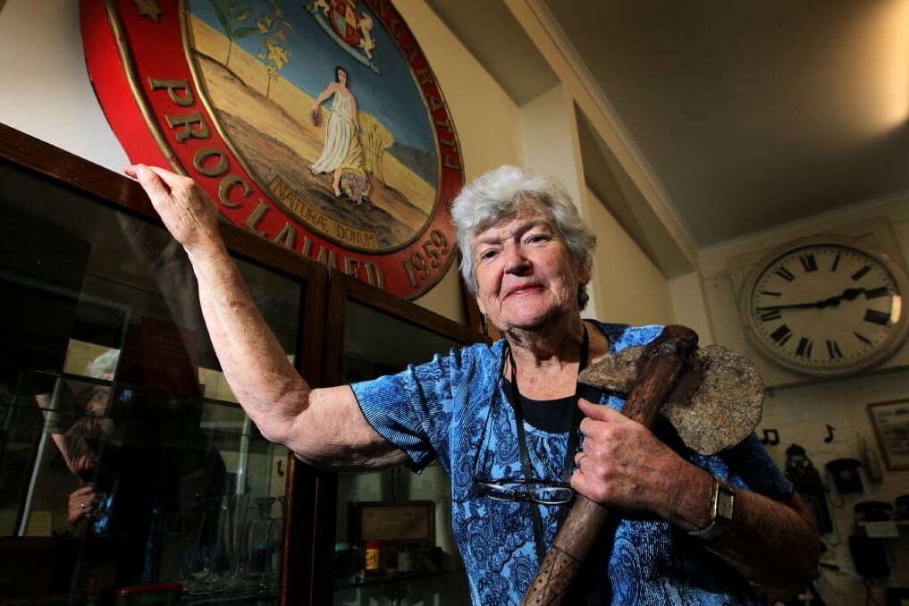 Val Gleeson walked into her first Wangaratta Historical Society meeting and came out as president. Picture: DAVID THORPE