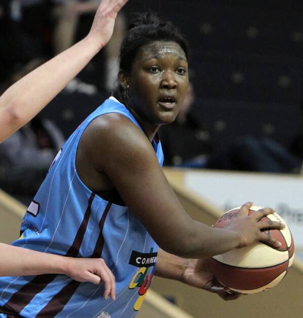 Former import Nya Mason is one of the Ballarat standouts with 18 points and seven boards.Picture: KYLIE ESLER