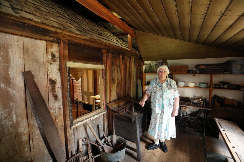 Volunteer Doreen Gibbs in the old cottage at the rear of the museum. Picture: DAVID THORPE