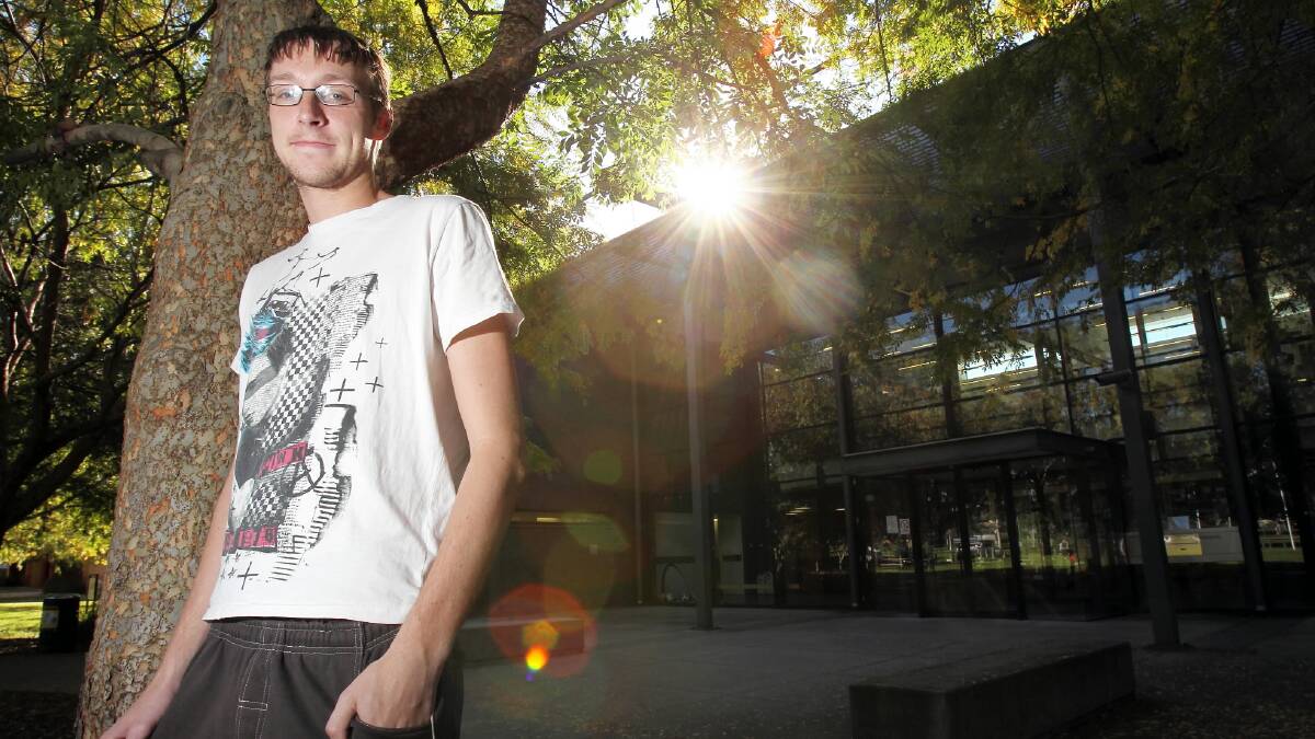 "I like this town, it's just not big enough for continuing my career," says La Trobe university student William Keeton.