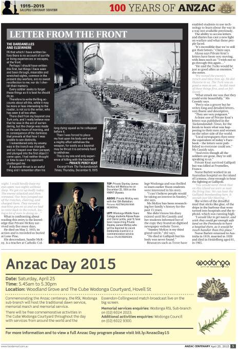 100 YEARS OF ANZAC 