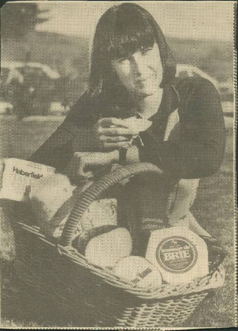 A Border Mail file photo of Kim during the Haberfields cheese shop days.
