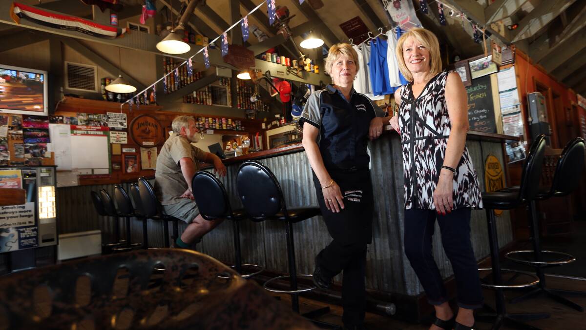 Bundalong Tavern's Janine Wilce admits the tornado may have been a good thing. 