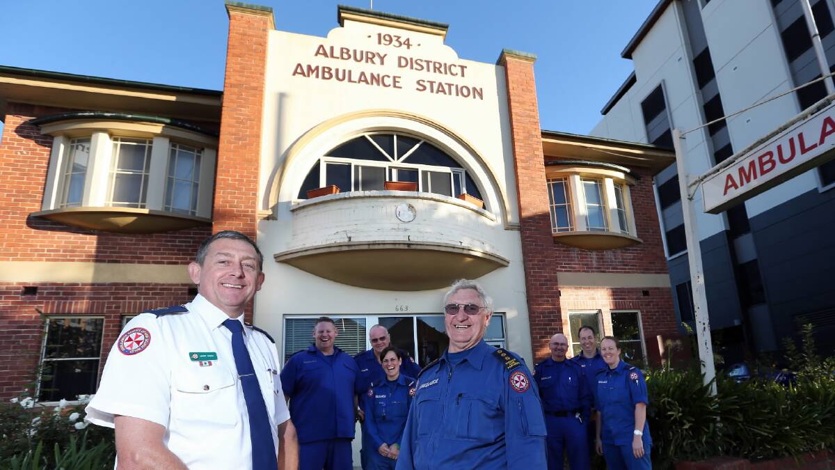 The old Albury ambulance station will go up for sale as soon as the new station in Wagga Road is open for use. Picture: MATTHEW SMITHWICK