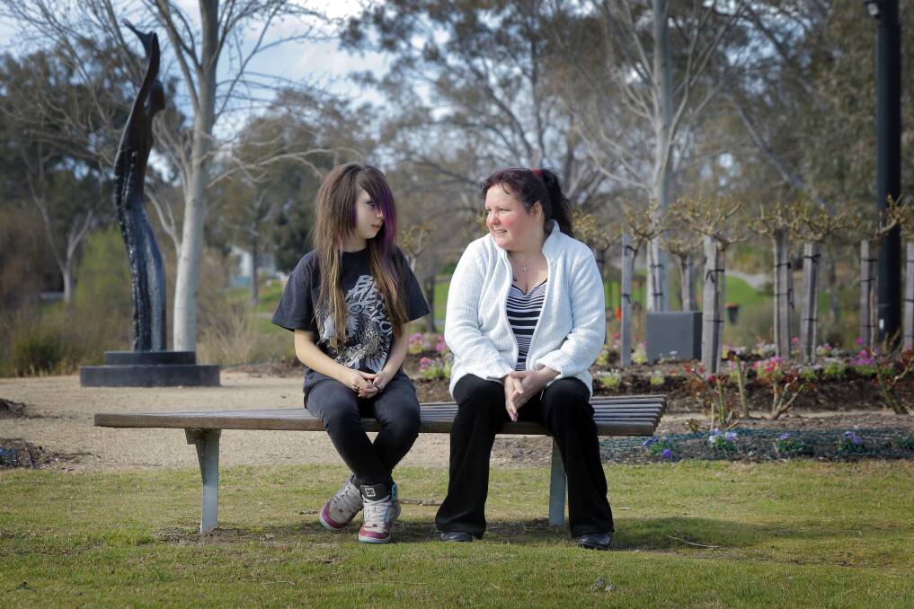 Adele Waite, 15, knows she can rely on her mentor Renee Campbell. Pictures: TARA GOONAN