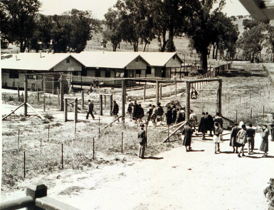 The prisoner of war camp near Myrtleford.