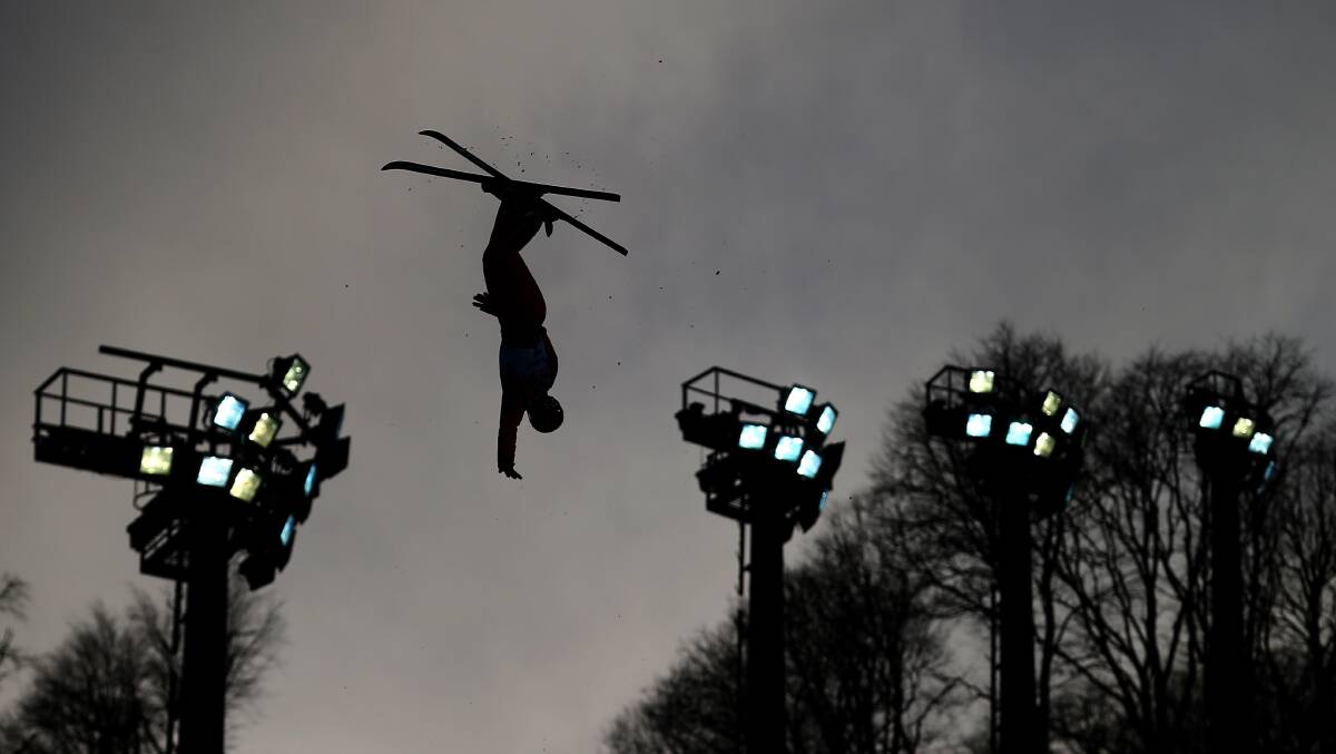 Xu Mengtao of China competes in the Freestyle Skiing Ladies' Aerials Qualification on day seven of the Sochi 2014 Winter Olympics at Rosa Khutor Extreme Park on February 14, 2014 in Sochi, Russia. Photo by Clive Mason/Getty Images