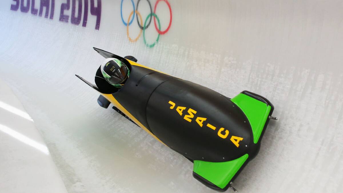 Winston Watts of Jamaica pilots a run during a Men's Two-Man Bobsleigh training session on day 7 of the Sochi 2014 Winter Olympics at the Sanki Sliding Center. Photo by Alex Livesey/Getty Images