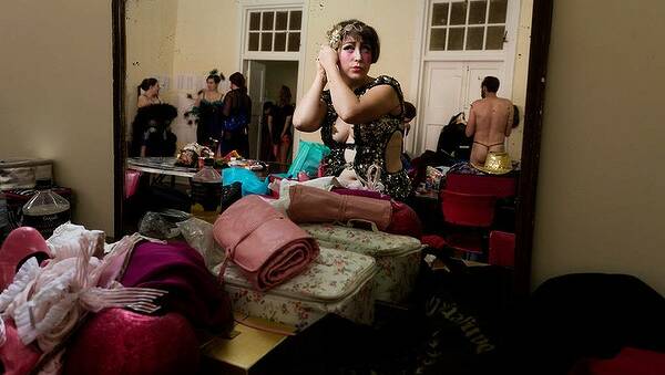 Clara Cupcakes prepares to go on stage. Photo: Paul Jeffers 
