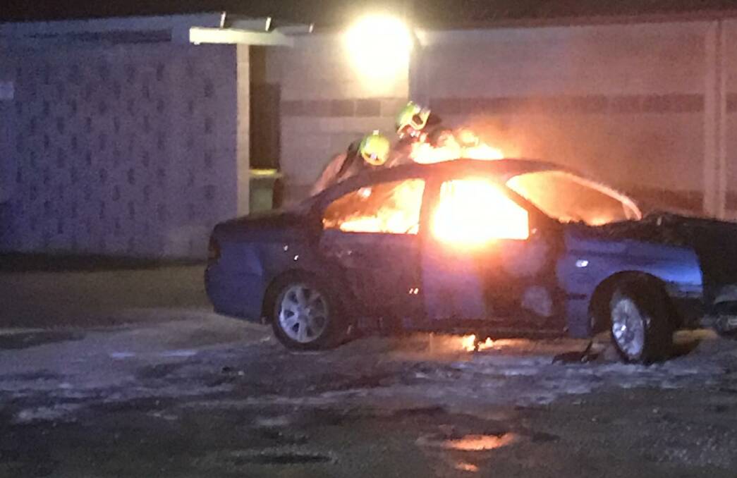 Car torched near North Albury sports precinct