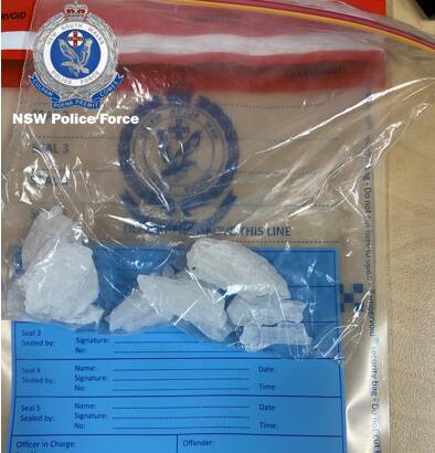 SEIZED: Some of the ice recovered by police. 