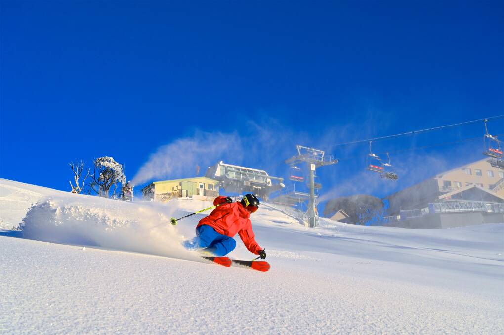LAST YEAR: A skier in action at Mt Hotham near the start of last year's season. The season will be unable to launch under current government restrictions, but there are hopes the restrictions will continue to ease. 