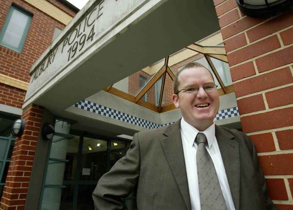 MISSED: Tony Seccull, pictured in November 2007 at Albury Police Sation. He was working as a prosecutor at the time. He was so respected, an award will be named after him. 