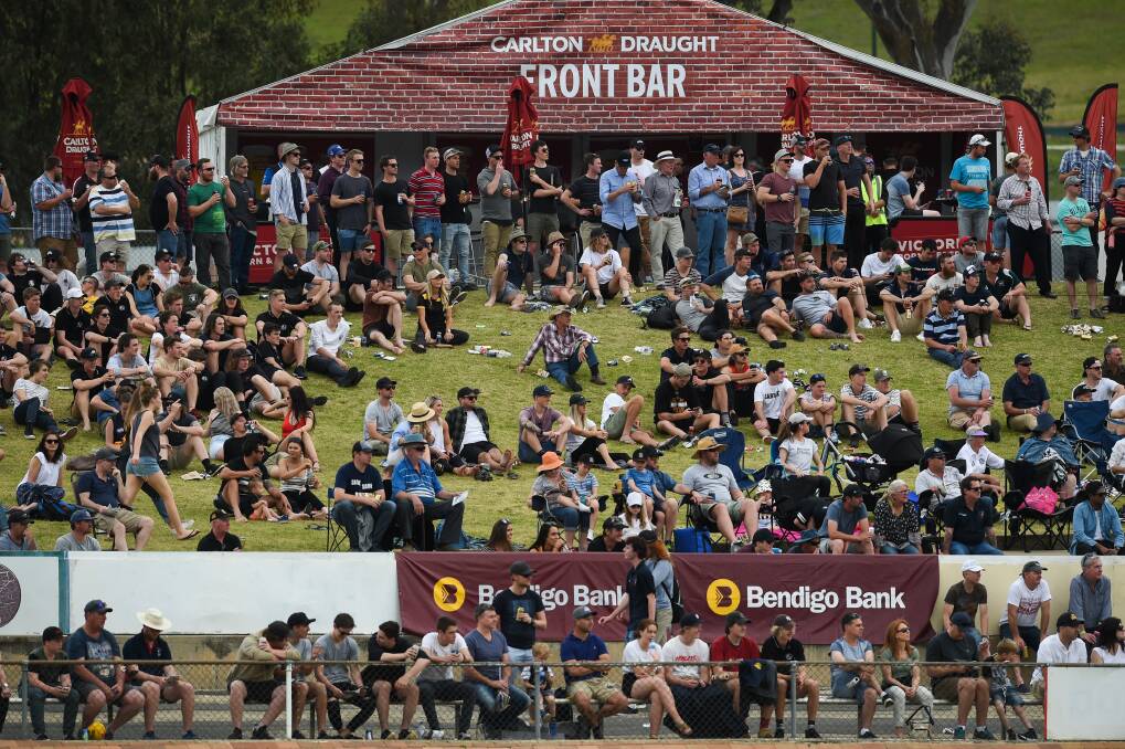 Crowds at the last grand final at the Lavington Sports Ground in 2017. File picture 