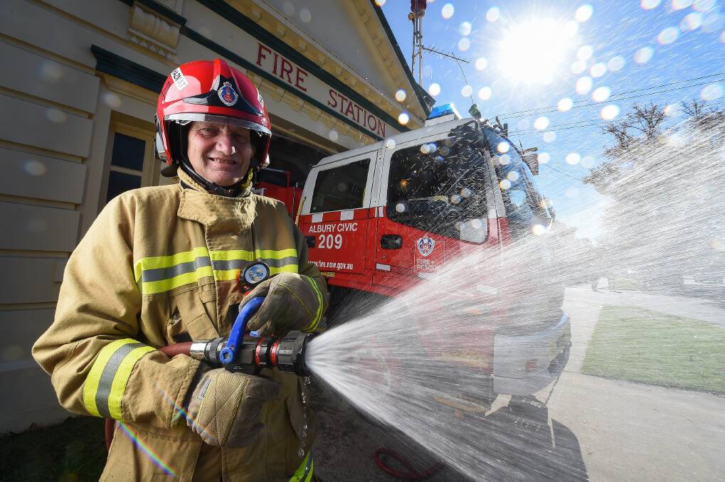 INSIGHT: John Vandeven said Saturday's open days at the two Border stations would be a chance to educate the public about fire safety. Picture: MARK JESSER