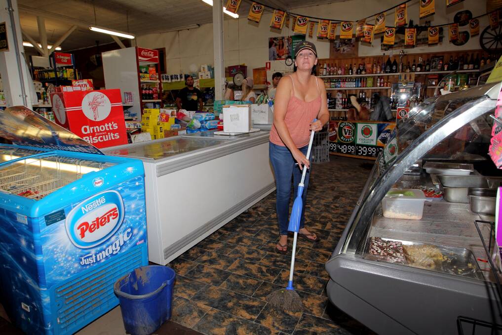 DAMAGE: Owner Karen Ciccia, pictured in 2012 when the business was impacted by floods. 
