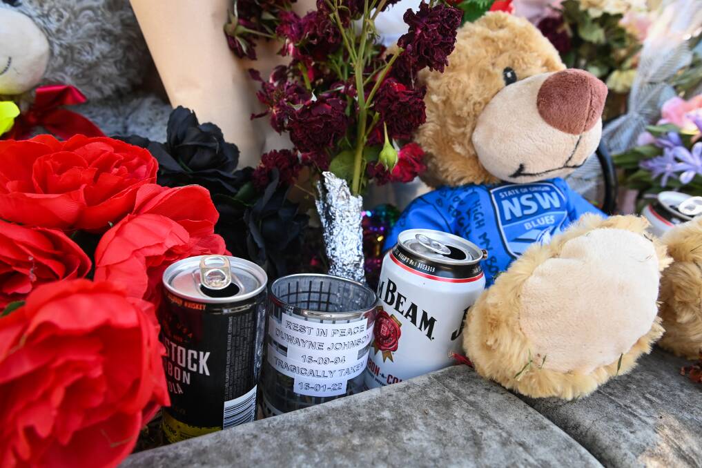 Items left at the murder scene. File photo