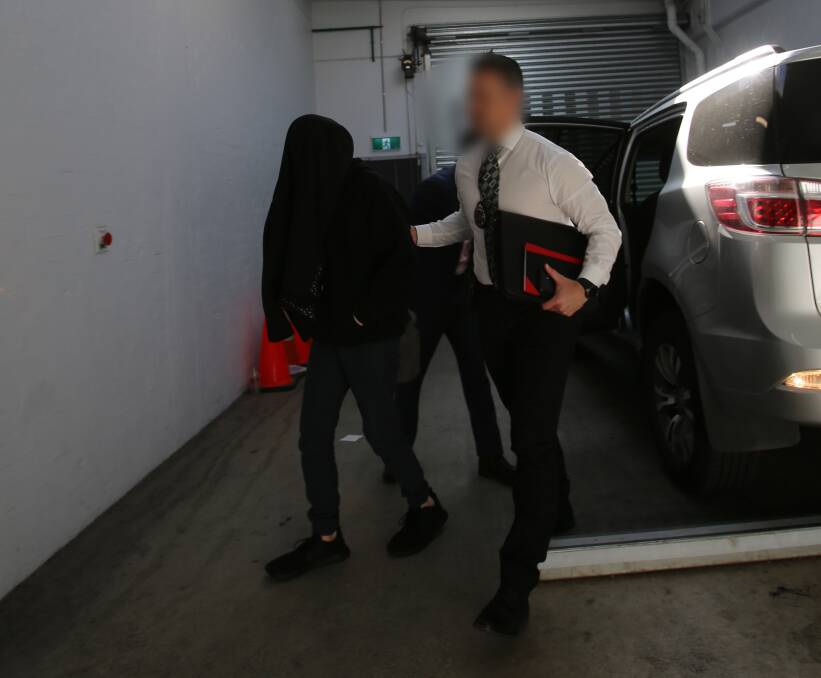 ARREST: The 18-year-old was taken to Albury Police Station for questioning on Wednesday morning. 