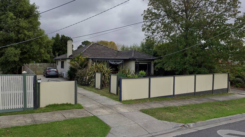 Ferrara had been staying at this house in Ferntree Gully. Picture by Google Earth