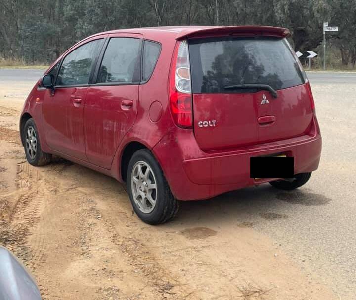 CARJACKING: This vehicle was allegedly dumped after being used to carjack a man at gunpoint in Barnawartha on May 13. Two men remain in custody over the incident. 