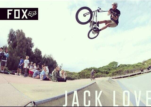SPONSORED: An image of Mr Love from 2014 during his BMX sponsorship. 