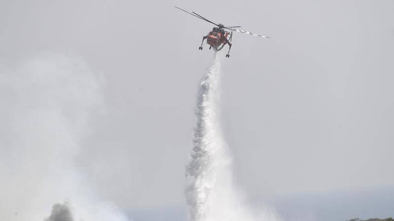 A file image of a firefighting helicopter. 