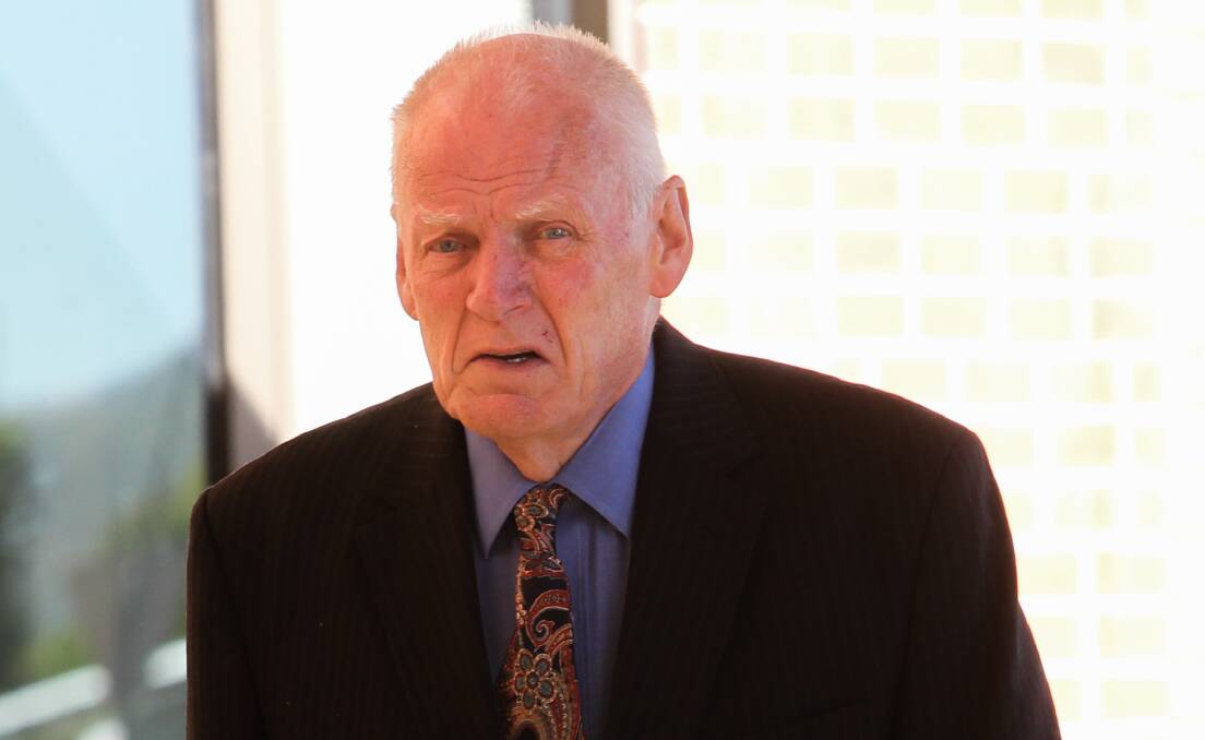 COMPENSATION: The Victorian government will have to pay out more than $1.5 million to a victim of paedophile teacher Vincent Reynolds, pictured outside Wodonga court. 20-plus victims still have legal action pending. 