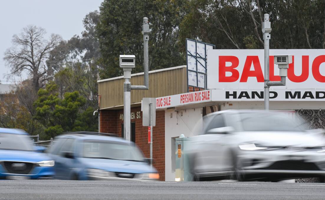 LUCRATIVE: Drivers are losing thousands of dollars each day to the speed and red light cameras at the intersection of Borella Road and Young Street. The system caught 256 drivers last month. Picture: MARK JESSER