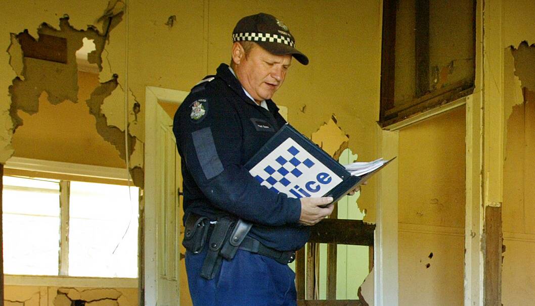 ON THE JOB: Sergeant Paul Evans, pictured in 2006, says the time is right to retire. 