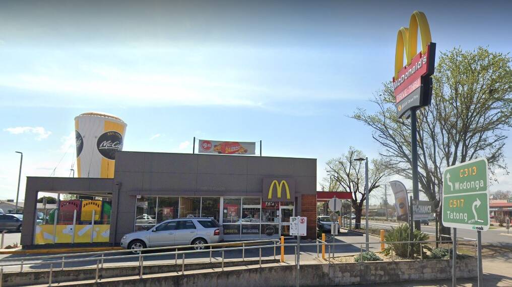 COURT CASE: The Benalla McDonald's. Picture: GOOGLE