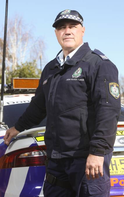 TESTING TIMES: Albury highway patrol Sergeant Darryl Thomas says drug drivers will be  tested in the city at any time from next month. Picture: ELENOR TEDENBORG