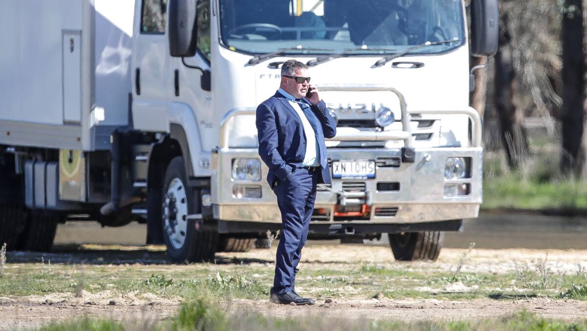SEARCH: The man's family urged him to contact Detective Sergeant Chris Wallace, pictured during the Gerogery search in 2019. 