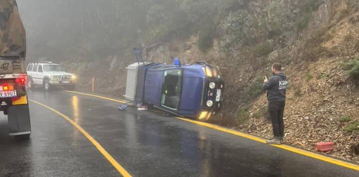 A vehicle also flipped on the road last month. 