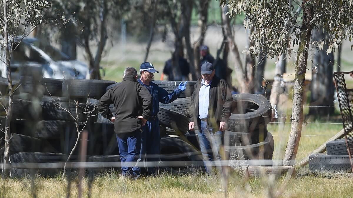 SEARCH: Police spent five days searching the Gerogery paddock in 2019. 