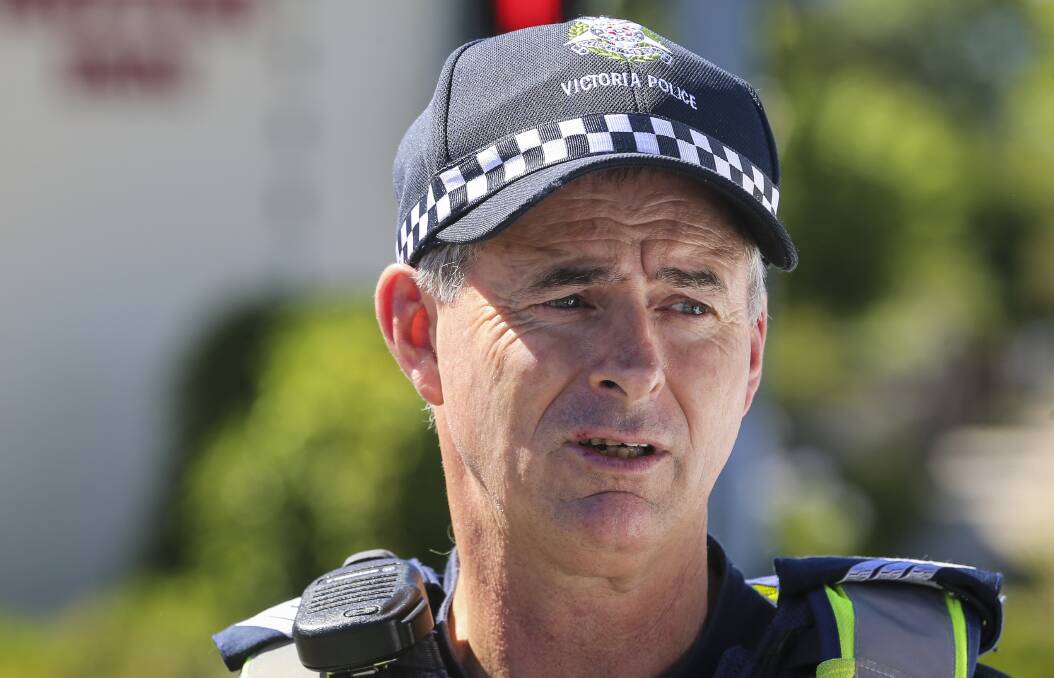 SAFETY MESSAGE: Acting Senior Sergeant Tim Hart said a perfect storm was brewing on the roads as Melburnians prepare to leave the city. 