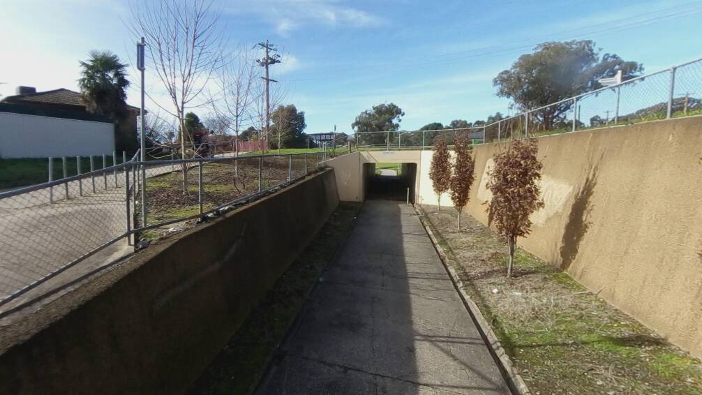 The Trudewind Road underpass in Wodonga. Picture supplied